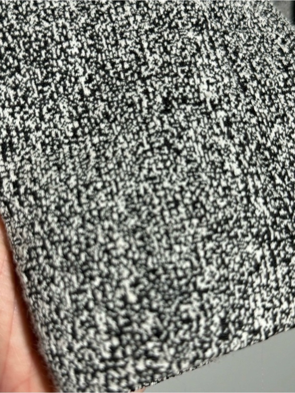 DKNY Gray Tweed Zip-Front Blazer with Black Trim - Picture 5 of 8